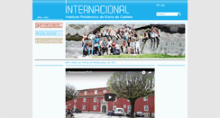 Desktop Screenshot of internacional.ipvc.pt