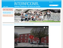 Tablet Screenshot of internacional.ipvc.pt